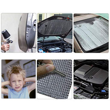 Топлоизолираща подложка Материал за шумопоглъщане на шума на автомобила Топлоизолационен щит Шумопотискащ материал за ауспух на автомобил