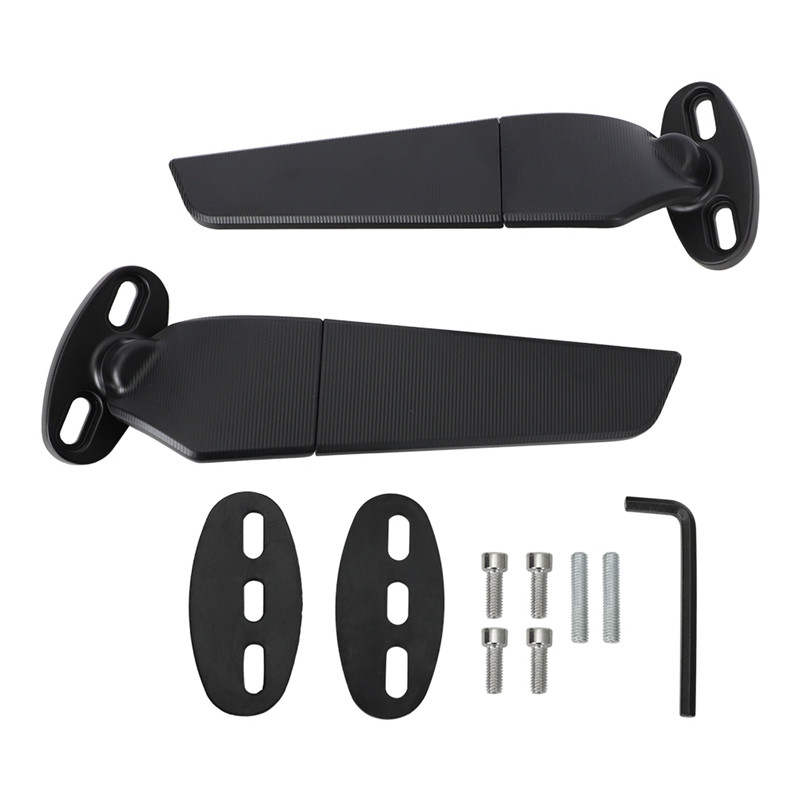 Modifikuoti motociklo galinio vaizdo veidrodžiai, priekiniai sparnai, reguliuojami besisukantys šoniniai veidrodėliai, skirti Yamaha YZF R1 R6 R25 R3 R125 R15 Suzuki GSXR