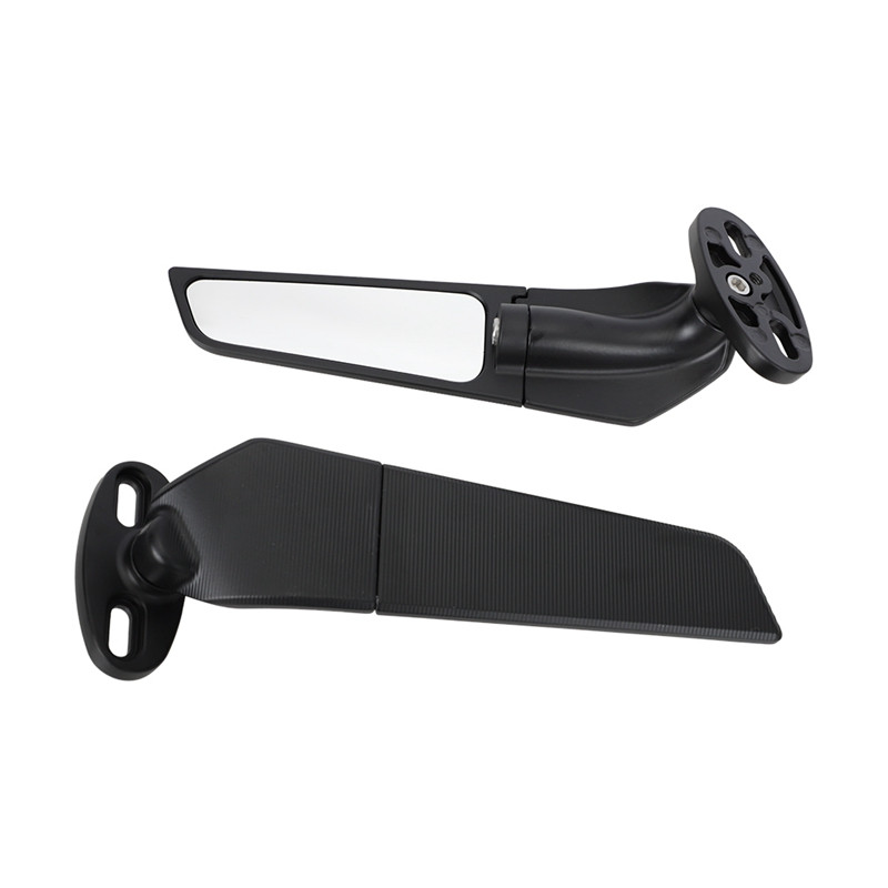 Modifikuoti motociklo galinio vaizdo veidrodžiai, priekiniai sparnai, reguliuojami besisukantys šoniniai veidrodėliai, skirti Yamaha YZF R1 R6 R25 R3 R125 R15 Suzuki GSXR