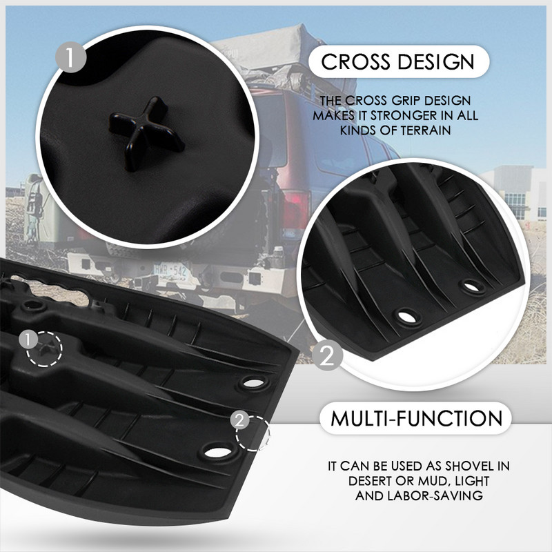 Lanțuri de zăpadă în afara bordului mașinii 10T Placă antiderapante de autosalvare Echipament de urgență cu auto-conducere Asistență la tracțiune cu nisip noroiat