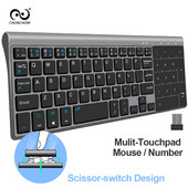 Mini tastatură wireless de 2,4 Ghz Touchpad portabil Tastatură USB Air Mouse pentru Mac PC Windows 7/10 Vista Android Smart TV Box