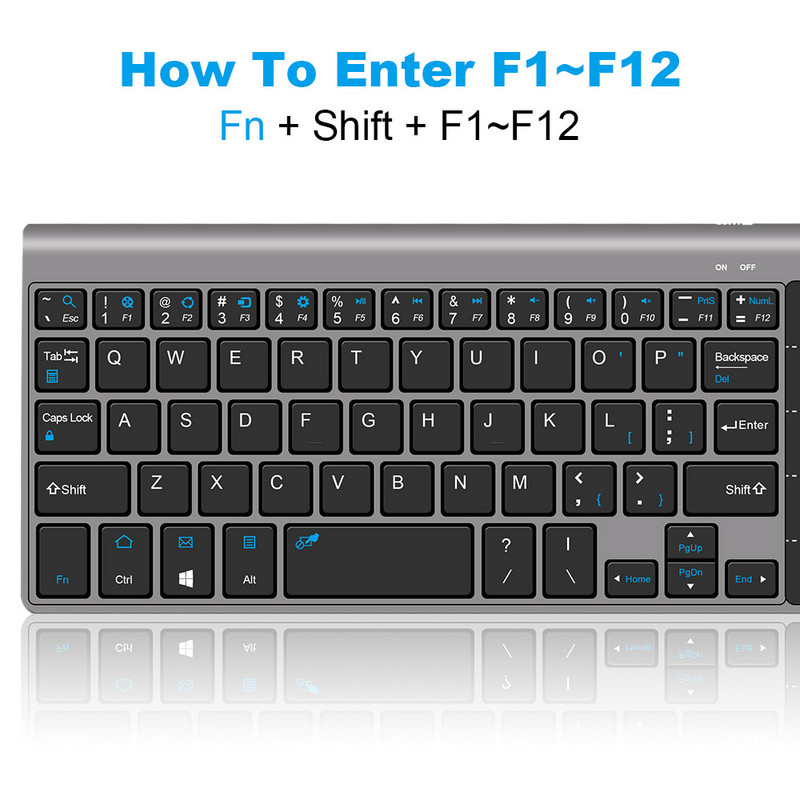 Mini tastatură wireless de 2,4 Ghz Touchpad portabil Tastatură USB Air Mouse pentru Mac PC Windows 7/10 Vista Android Smart TV Box