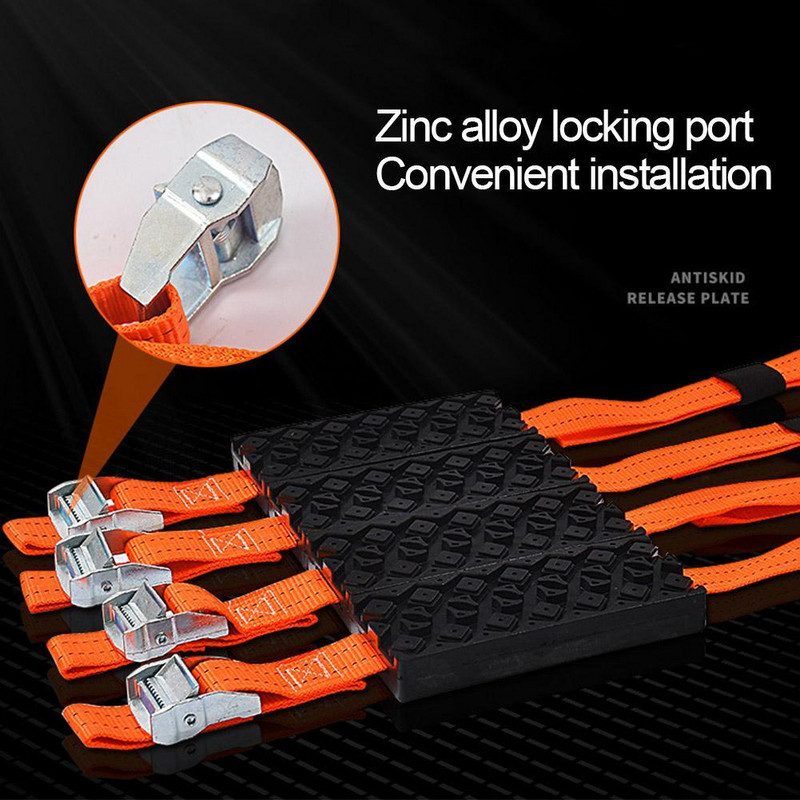 1 KOM. Izdržljivi PU protuklizni vučni blokovi za automobilske gume s torbom za hitne slučajeve Blato pijesak Trake za lanac gume za SNIJEG Blato Led