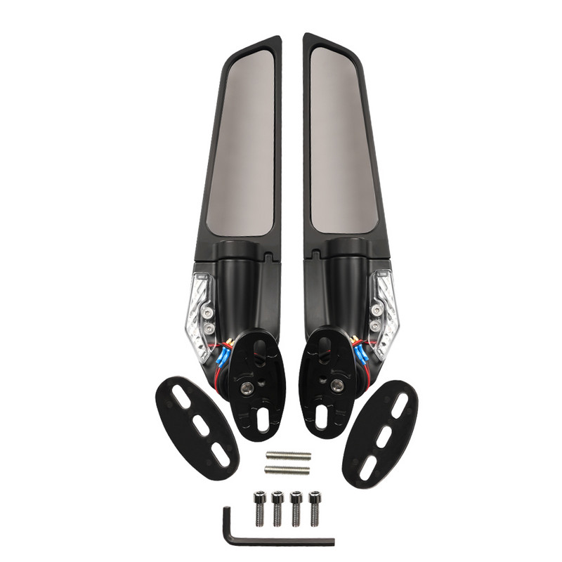 Pentru Suzuki GSXR 600 750 1000 GSX1300R GSX650F GSX-R Oglinda motociclete Aripă de vânt modificată Oglinda retrovizoare rotativă reglabilă