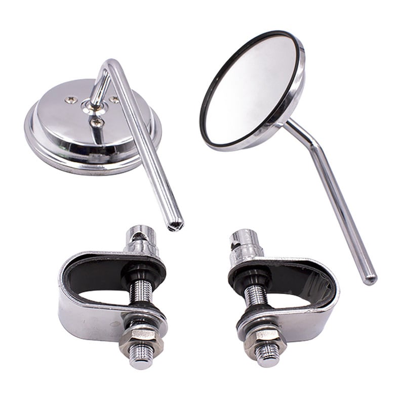 1 pár 7/8"-os 22 mm-es motorkerékpár kormány hátsó visszapillantó tükrök, csíptetős Retro Harley Honda kawasaki Suzukihoz