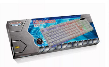 Ζεστή πώληση LED Επιτραπέζιος υπολογιστής Παιχνίδι Μηχανική αίσθηση Πληκτρολόγιο Φορητός υπολογιστής Μαύρος θύρα usb ανάρτησης πλήκτρα
