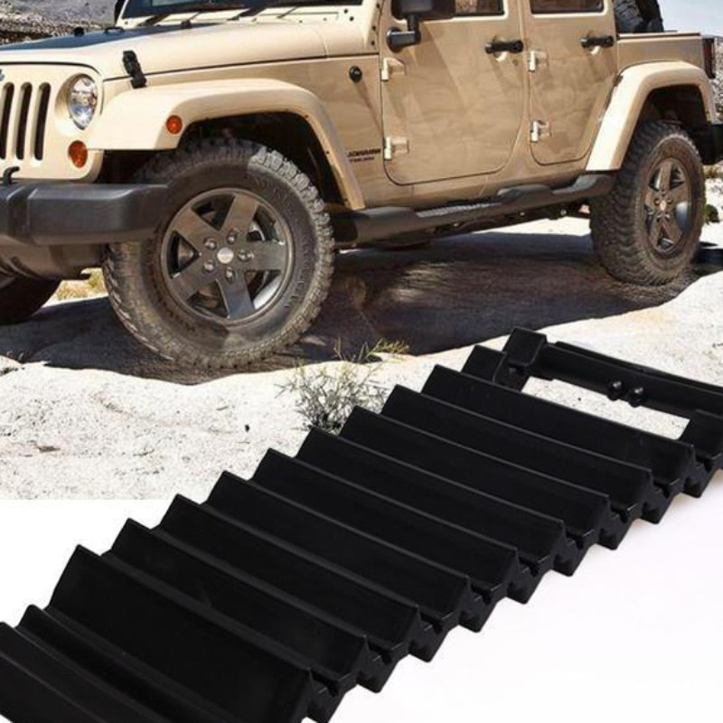 Universalus nešiojamasis neslystantis ir tvirtas automobilio ratų neslystantis padas, neslystantis avarinės padangos sukibimo kilimėlis, skirtas sniego purvo ledo smėliui