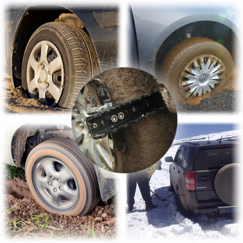 EZUNSTUCK инструмент против плъзгане на гуми-RWD/AWD/4x4 SUV, камиони, най-доброто решение за разлепване на пясък, сняг, лед, по-добро от сцепление