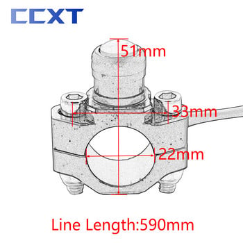 Мотоциклетен CNC превключвател Start Stop Kill Switch Momentary Push Button Switch for KTM Yamaha Honda ATV 7/8inch 22mm Universal Parts