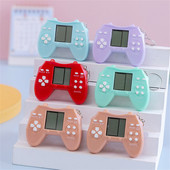Mini consolă de jocuri portabilă retro, cu breloc, portabil, compact, portabil, breloc, consolă de jocuri pentru copii