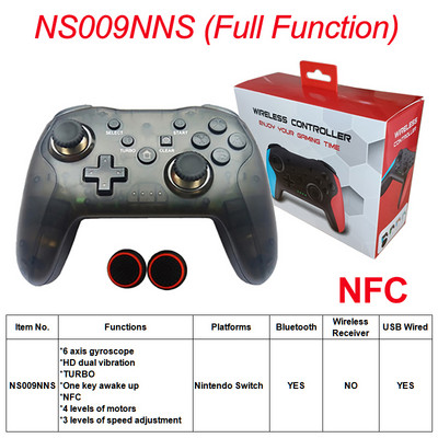 Originálny bezdrôtový ovládač Bluetooth pre Nintendo Switch Pro PC PS3 Joystick Gamepad NFC Professional Lag-Free Gamepad
