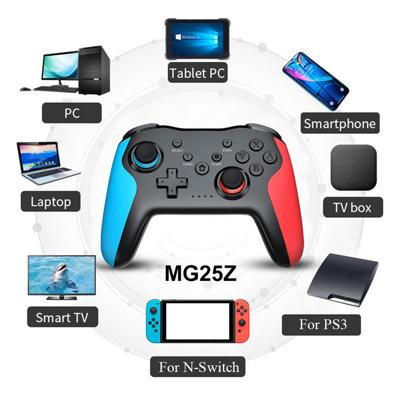 Originálny bezdrôtový ovládač Bluetooth pre Nintendo Switch Pro PC PS3 Joystick Gamepad NFC Professional Lag-Free Gamepad