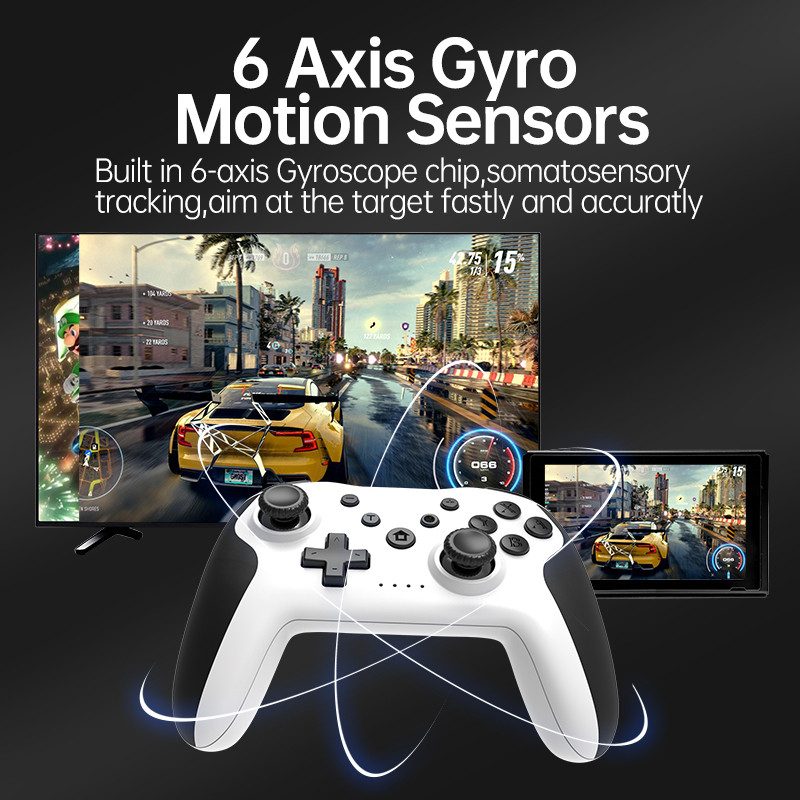 Originálny bezdrôtový ovládač Bluetooth pre Nintendo Switch Pro PC PS3 Joystick Gamepad NFC Professional Lag-Free Gamepad
