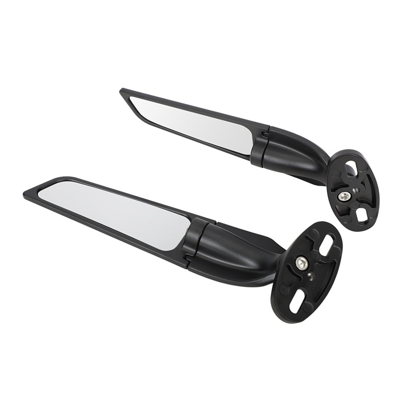 Modifikuoti motociklų veidrodžiai, skirti Kawasaki Ninja 250 300 400 650 H2 H4 Reguliuojamas besisukantis galinio vaizdo vėjo pasukamas šoninis veidrodėlis