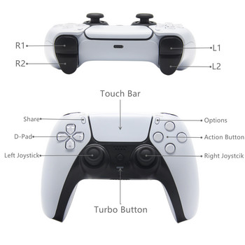 Безжичен джойстик Bluetooth PS4 контролер геймпад 6-осна игра Mando джойпад за PS4/PS4 Slim/PC/Steam/iPad/таблет/Andriod
