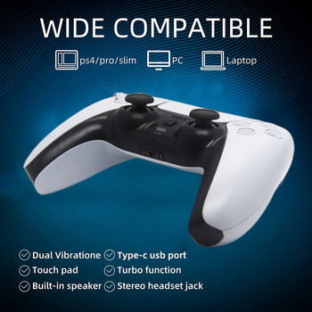 Ασύρματο Joystick Bluetooth PS4 Controller Gamepad 6-Axis Game Mando Joypad για PS4/PS4 Slim/PC/Steam/iPad/Tablet/Andriod