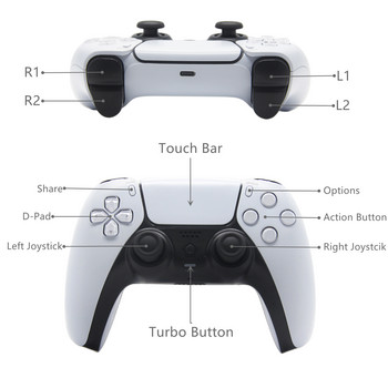 Ασύρματο Joystick Bluetooth PS4 Controller Gamepad 6-Axis Game Mando Joypad για PS4/PS4 Slim/PC/Steam/iPad/Tablet/Andriod