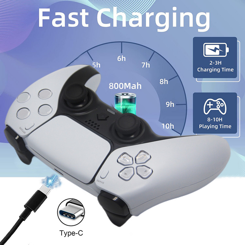 Joystick wireless Bluetooth PS4 Controller Gamepad Joc cu 6 axe Mando Joypad pentru PS4/PS4 Slim/PC/Steam/iPad/Tabletă/Andriod