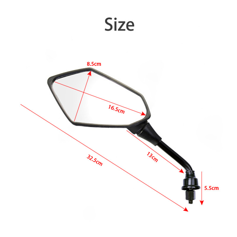 Universal Dirt Pit Bike Motocross Parte ATV Off-road Motociclete Oglinda retrovizoare Accesorii Motociclete Oglinzi Moto 10mm 8mm Surub