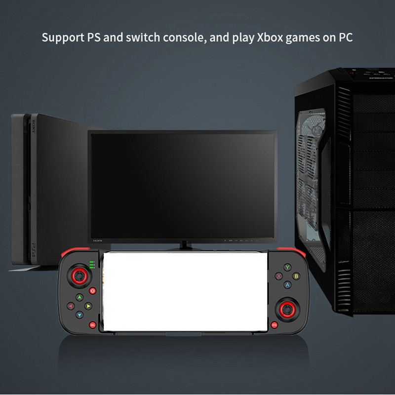 D3 Type-C Telescopic Controler de joc pentru telefonul mobil Joystick Telescopic Controler de joc pentru telefonul mobil Joystick pentru PUBG Negru