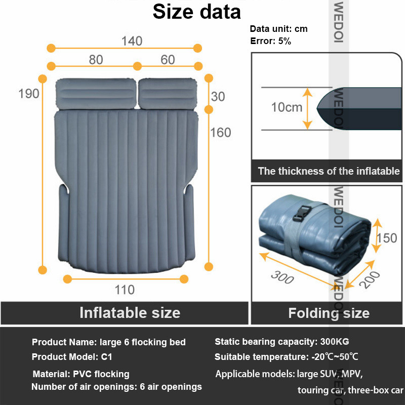 Saltea gonflabilă pentru mașină 2022 pentru Tesla Model Y Pernă portabilă pentru pat de camping pentru accesorii Tesla Model 3