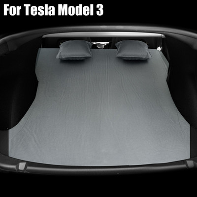 Saltea gonflabilă cu aer pentru Tesla Model 3 Model Y 2017-2022 pentru camping în aer liber, gonflabilă, țesătură specială din piele întoarsă, portabilă