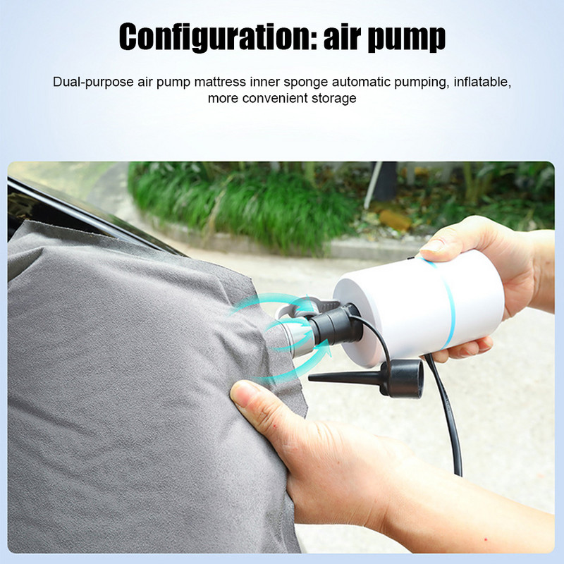 Saltea gonflabilă cu aer pentru Tesla Model 3 Model Y 2017-2022 pentru camping în aer liber, gonflabilă, țesătură specială din piele întoarsă, portabilă