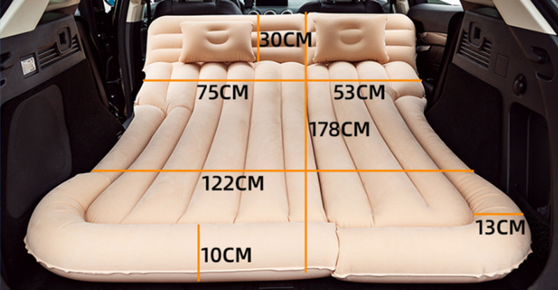 Saltea gonflabilă Pat cu aer pentru odihnă de somn Mașină SUV Pat de călătorie Pat universal pentru scaune pentru mașină Multifuncțională pentru camping în aer liber, plajă