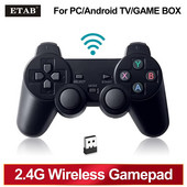 2,4 Ghz Gamepad fără întârziere Controler de joc USB Joystick pentru PC Android TV BOX GAME BOX Design exterior clasic