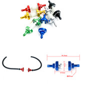 Culoare 8mm Filtru interior de combustibil pentru motociclete Filtre de benzină + Furtun de conductă de benzină + cleme Moto Scooter Dirt Bike