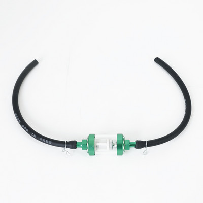 Culoare 8mm Filtru interior de combustibil pentru motociclete Filtre de benzină + Furtun de conductă de benzină + cleme Moto Scooter Dirt Bike