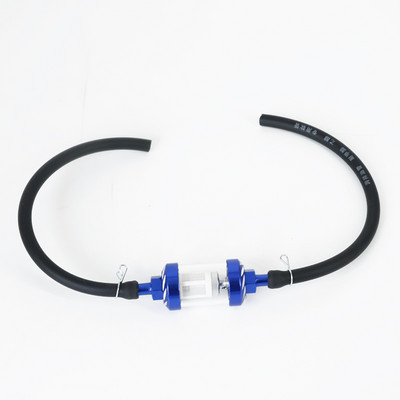 Culoare 8mm Filtru interior de combustibil pentru motociclete Filtre de benzină + Furtun de conductă de benzină + cleme Moto Scooter Dirt Bike
