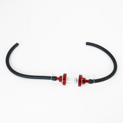 Culoare 8mm Filtru interior de combustibil pentru motociclete Filtre de benzină + Furtun de conductă de benzină + cleme Moto Scooter Dirt Bike