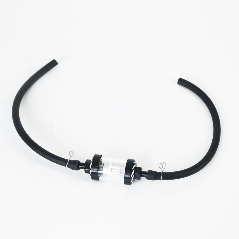 Culoare 8mm Filtru interior de combustibil pentru motociclete Filtre de benzină + Furtun de conductă de benzină + cleme Moto Scooter Dirt Bike