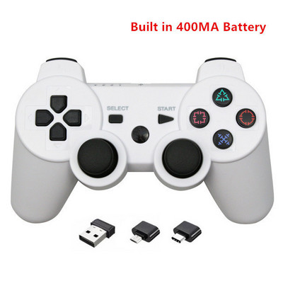 Joystick controler de jocuri wireless 2.4G cu micro adaptor USB OTG la pentru PC/TV, cutie/telefon cu Android/tabletă Gamepad autentic
