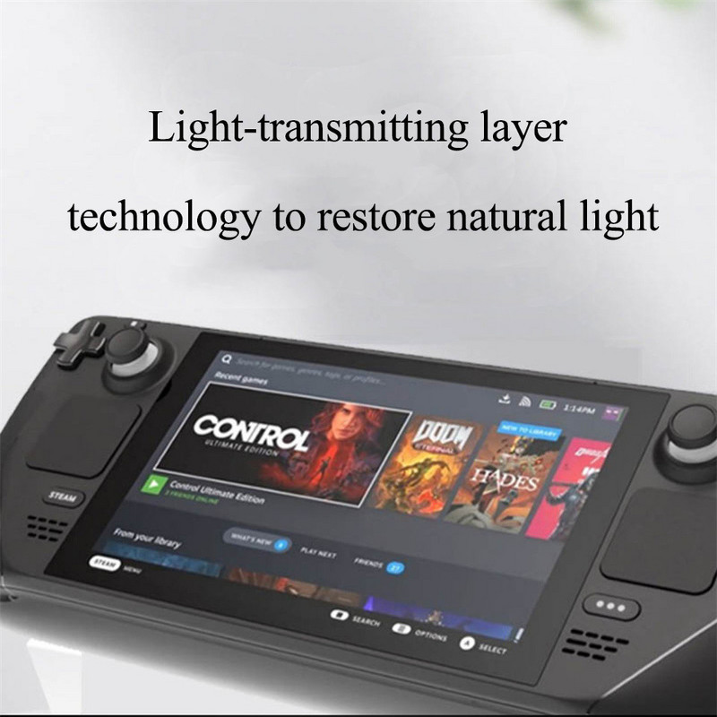 Zaštitna folija protiv ogrebotina za Steam Deck igraću konzolu 9H Premium kaljeno staklo za Steam Deck dodatke za igre