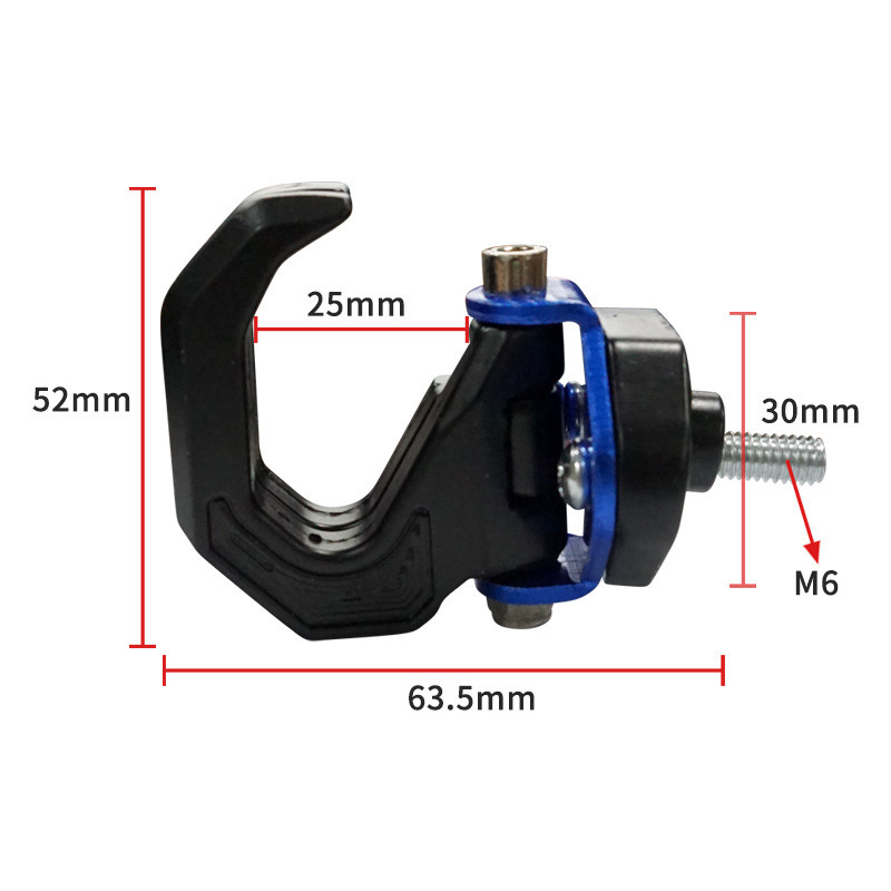 1kom univerzalne aluminijske legure motociklistička prtljaga za kacigu s dvostrukom kukom za montiranje na motocikl i skuter Držač za kacigu Vješalica s kukom