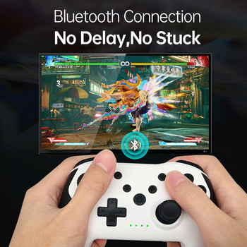 Безжичен контролер Bluetooth 2.4G за Nintendo Switch Pro PC Tablet PS3 Tesla Shock Джойстик Геймпад Без забавяне Gaming Experienc