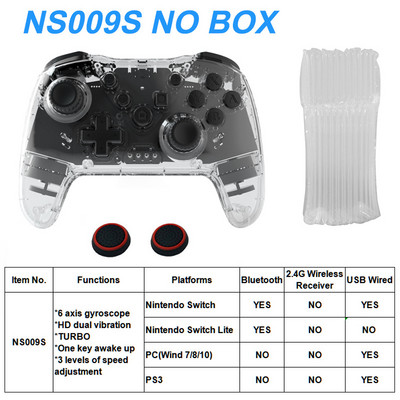 Безжичен контролер Bluetooth 2.4G за Nintendo Switch Pro PC Tablet PS3 Tesla Shock Джойстик Геймпад Без забавяне Gaming Experienc