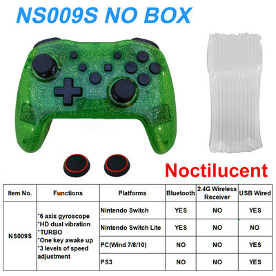 Безжичен контролер Bluetooth 2.4G за Nintendo Switch Pro PC Tablet PS3 Tesla Shock Джойстик Геймпад Без забавяне Gaming Experienc