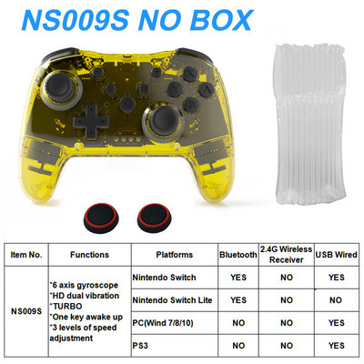 Безжичен контролер Bluetooth 2.4G за Nintendo Switch Pro PC Tablet PS3 Tesla Shock Джойстик Геймпад Без забавяне Gaming Experienc