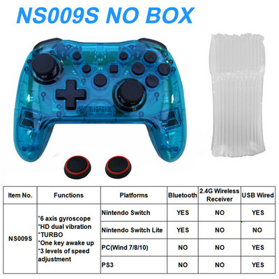 Безжичен контролер Bluetooth 2.4G за Nintendo Switch Pro PC Tablet PS3 Tesla Shock Джойстик Геймпад Без забавяне Gaming Experienc