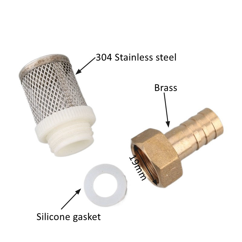 1 kom 6~19 mm filtar za crijevo Praonica automobila Filtri za navodnjavanje u vrtu Mjedeni cjedilo Pumpa za prskanje Mreža za filtriranje od nehrđajućeg čelika Mrežasti filtar