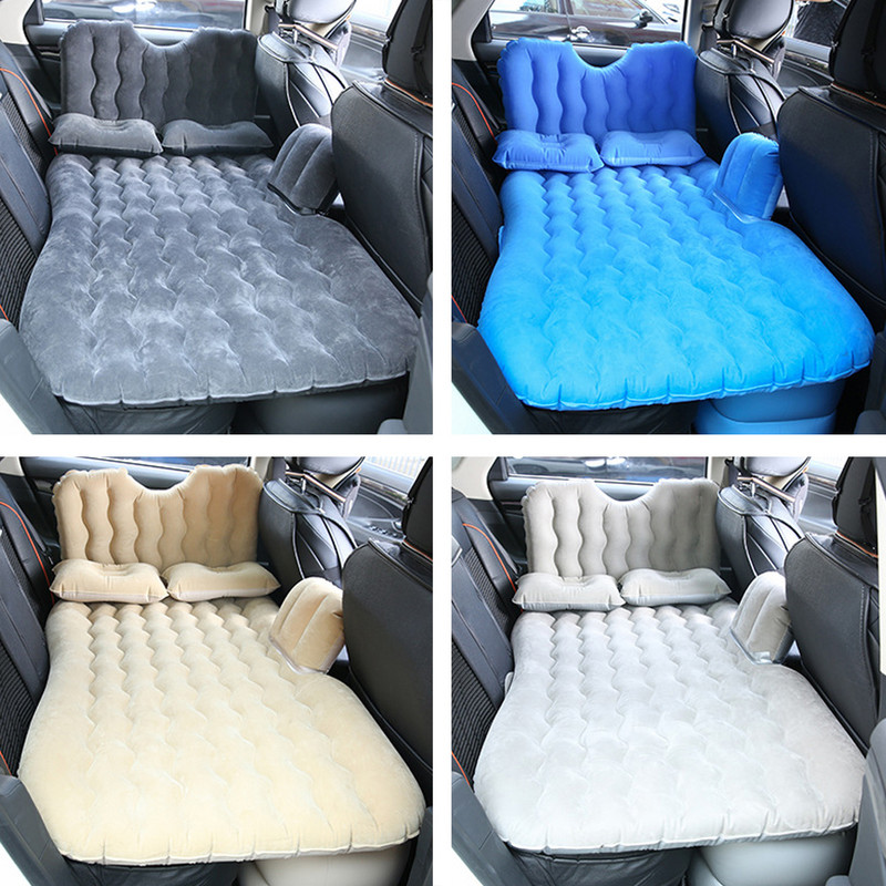 Universal pentru mașină gonflabilă multifuncțională Pat de călătorie Saltea de aer pentru vehicule Pernă de odihnă pentru scaune pentru reducerea oboselii consumabile de călătorie