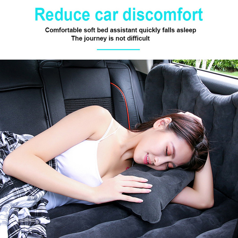 Universal pentru mașină gonflabilă multifuncțională Pat de călătorie Saltea de aer pentru vehicule Pernă de odihnă pentru scaune pentru reducerea oboselii consumabile de călătorie