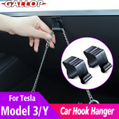 Automobilio kablio kabykla Patvari ABS pirštinių dėžutės krepšio piniginės laikymo kabliukas, tinkamas Tesla Model 3 Y automobilio interjero priedams