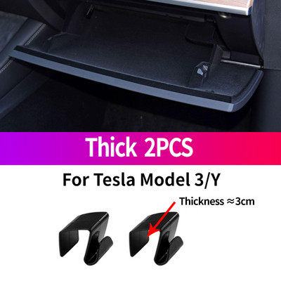 Automobilio kablio kabykla Patvari ABS pirštinių dėžutės krepšio piniginės laikymo kabliukas, tinkamas Tesla Model 3 Y automobilio interjero priedams