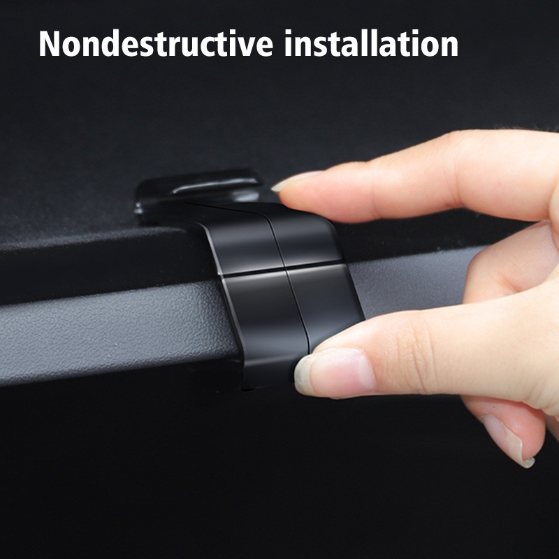 Automobilio kablio kabykla Patvari ABS pirštinių dėžutės krepšio piniginės laikymo kabliukas, tinkamas Tesla Model 3 Y automobilio interjero priedams