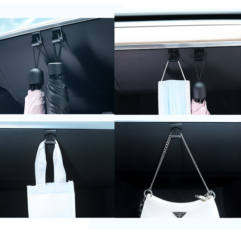 Automobilio kablio kabykla Patvari ABS pirštinių dėžutės krepšio piniginės laikymo kabliukas, tinkamas Tesla Model 3 Y automobilio interjero priedams