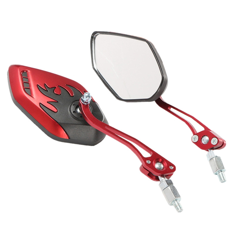 Crni univerzalni motociklistički retrovizori od 8 / 10 mm Stražnji pogled motocikla/bočni par mopeda B36B